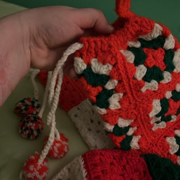 stunning vintage crocheted christmas stocking bundle - Picture 5 of 7